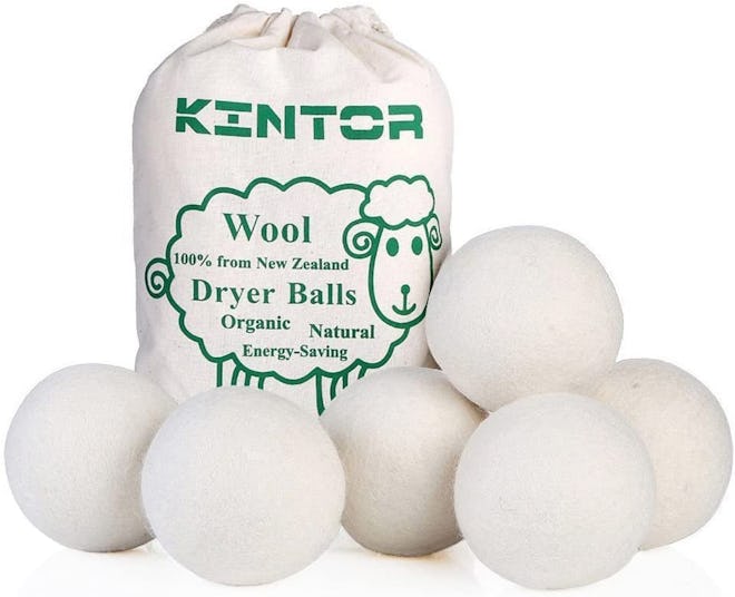 KINTOR Wool Dryer Balls (6-Pack)