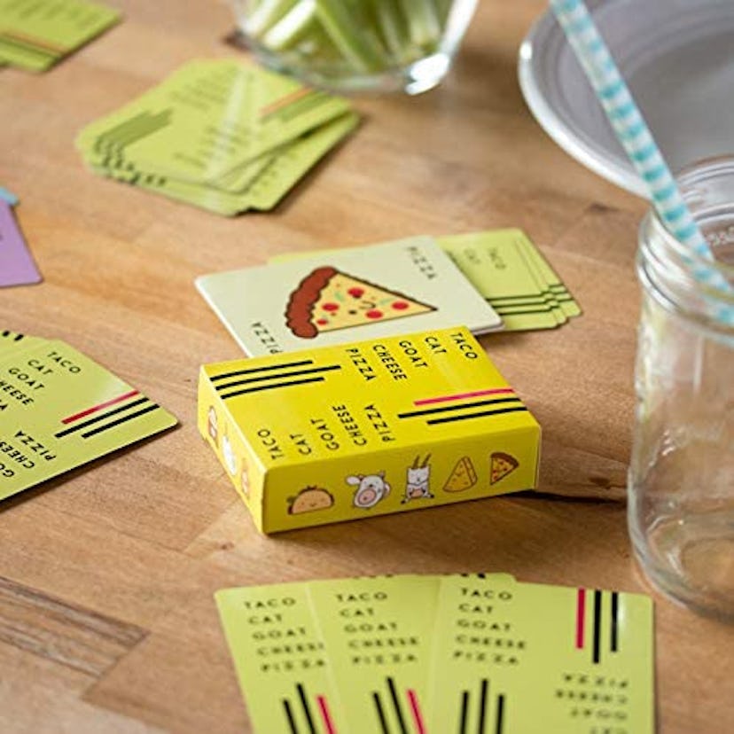 The card game Taco Cat Goat Cheese Pizza is a great gift for kids going off to college