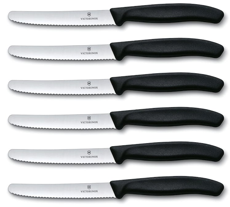 Victorinox Swiss Army Cutlery Swiss Classic Serrated Round-Tip Steak Knife Set