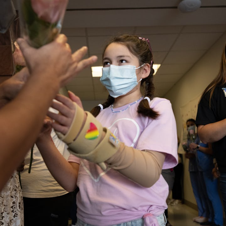 Mayah Zamora, the last hospitalized victim of the Uvalde shooting, finally got to go home after 66 d...