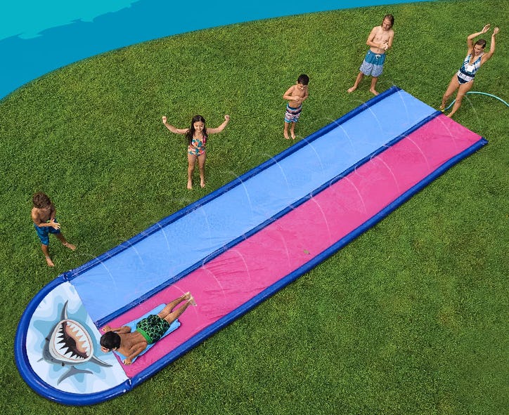 The AnanBros Slip and Slide is a budget-friendly option with two lanes and body boards.