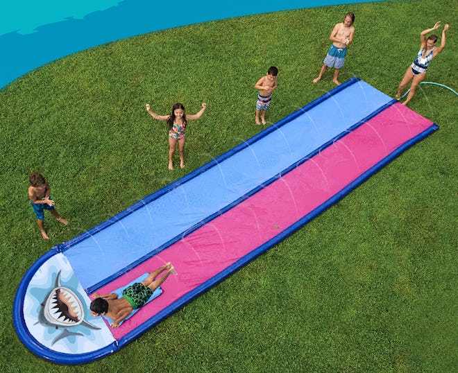 The AnanBros Slip and Slide is a budget-friendly option with two lanes and body boards. 