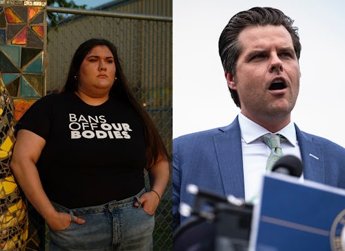 Images of Olivia Julianna and Rep. Matt Gaetz