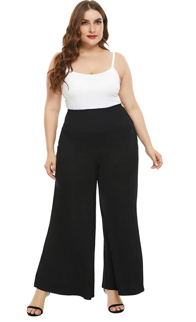 Hanna Nikole Plus Size Palazzo Lounge Pants