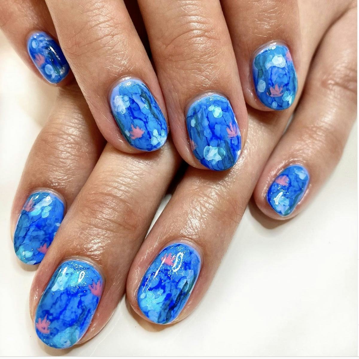 Quick Watercolor Nail Designs Ideas