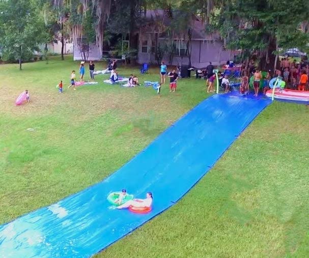 The Wahii Waterslide is extra long and wide.