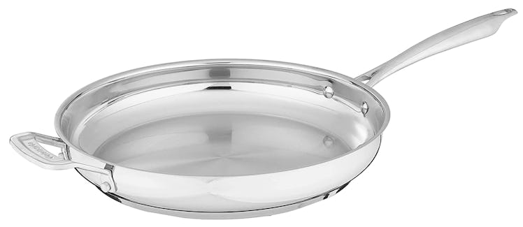 Stainless Steel Cuisinart Professional Series Cookware 12" Skillet With Helper Handle