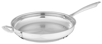Stainless Steel Cuisinart Professional Series Cookware 12" Skillet With Helper Handle