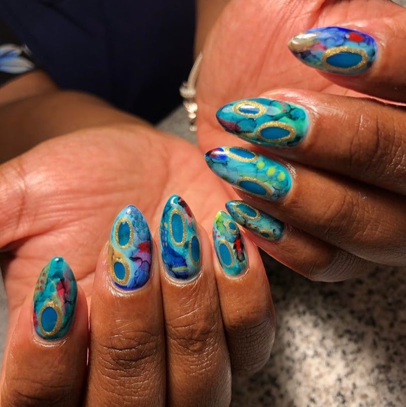 Effortless Quick Watercolor Nail Designs