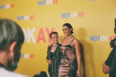 Quinn Shephard at the premiere of 'Not Okay'
