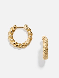 Baublebar's Petra earrings are dupes for Kate Middleton's favorite Orelia Chain Huggie Hoop Earrings