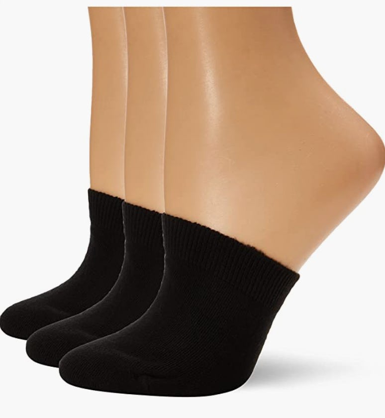 HUE Cotton Toe Topper (3-Pack)