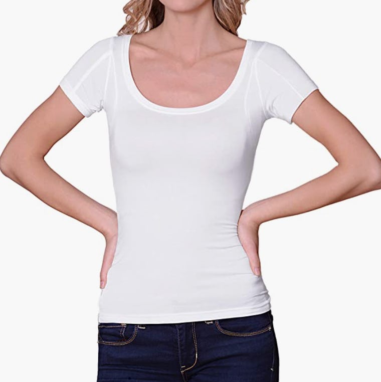 Sweatshield Undershirts Sweatproof Scoop Neck Tee