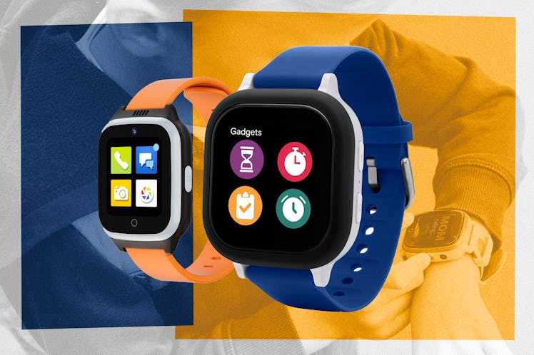 Smartwatches for kids GizmoWatch 2 by Verizon next to Cosmo JrTrack 2 Kids 4G Smart Watch.