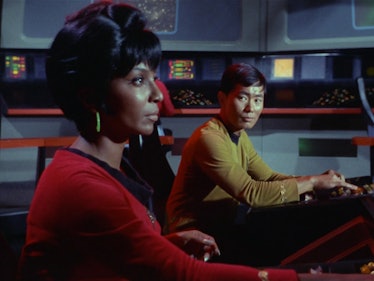 Nichelle Nichols and George Takei in 'Star Trek.'