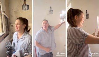 Drew Barrymore cries tears of joy after discovering a hidden window during her latest home renovatio...
