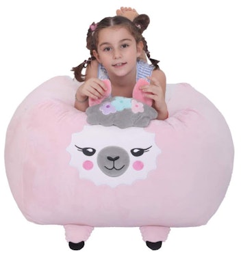 Chener Unicorn Stuffed Animal Bean Bag Chair