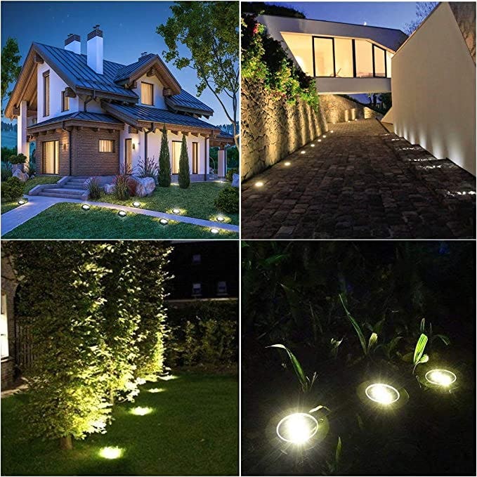 Rayolon Solar Ground Lights (12-Pack)