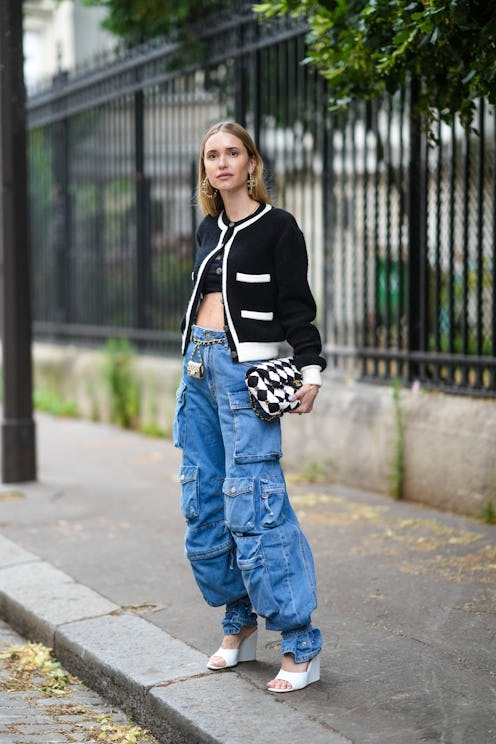 Pernille Teisbaek in cargo pants