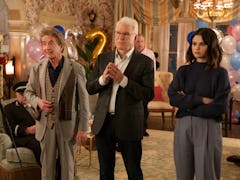 Martin Shiort, Steve Martin and Selena Gomez in Only Murders In The Building Season 2