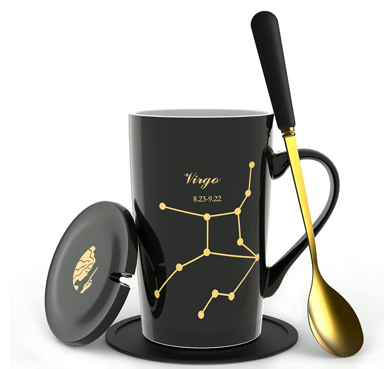 Fullcci 15oz Virgo Ceramic Coffee Mug Set