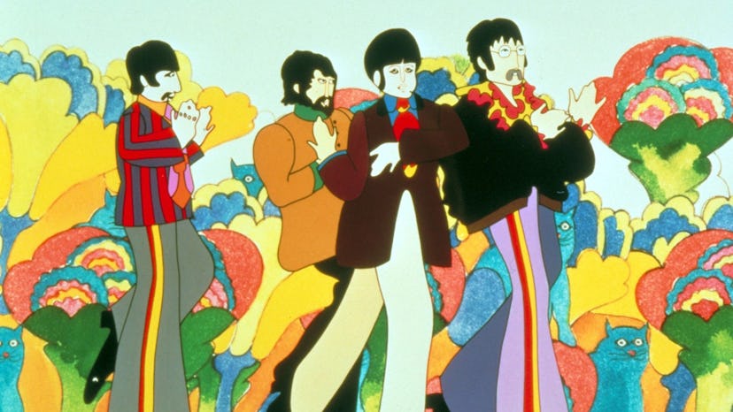 The Beatles in 'Yellow Submarine.'