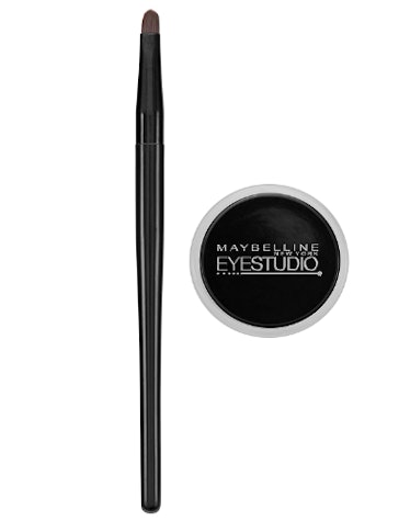 This Maybelline drugstore waterproof eyeliner comes in a pot.