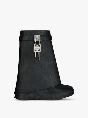 Givenchy shark lock biker ankle boots