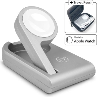 This portable Apple watch charger features nightstand mode. 