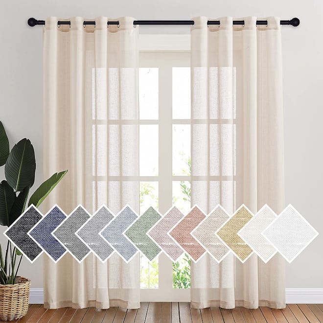 NICETOWN Semi-Sheer Curtains