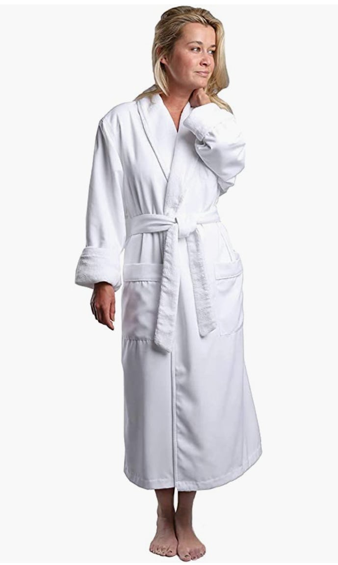 Plush Lined Microfiber Bath Robe