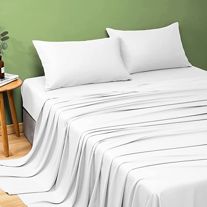 SAKIAO 100% Bamboo Bed Sheets Set