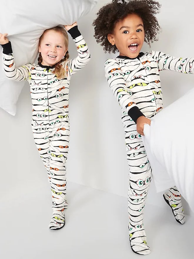 Matching family Halloween pajamas are perfect for kids and parents alike.
