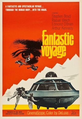 A poster for the 1966 science fiction-adventure film Fantastic Voyage.