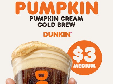 Dunkin's fall 2022 menu includes a new pumpkin coffee and orange refresher.