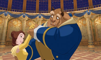 Belle and the Beast dancing in 'Beauty and the Beast.'