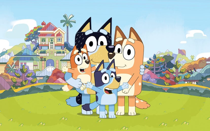 The Heeler family from Bluey