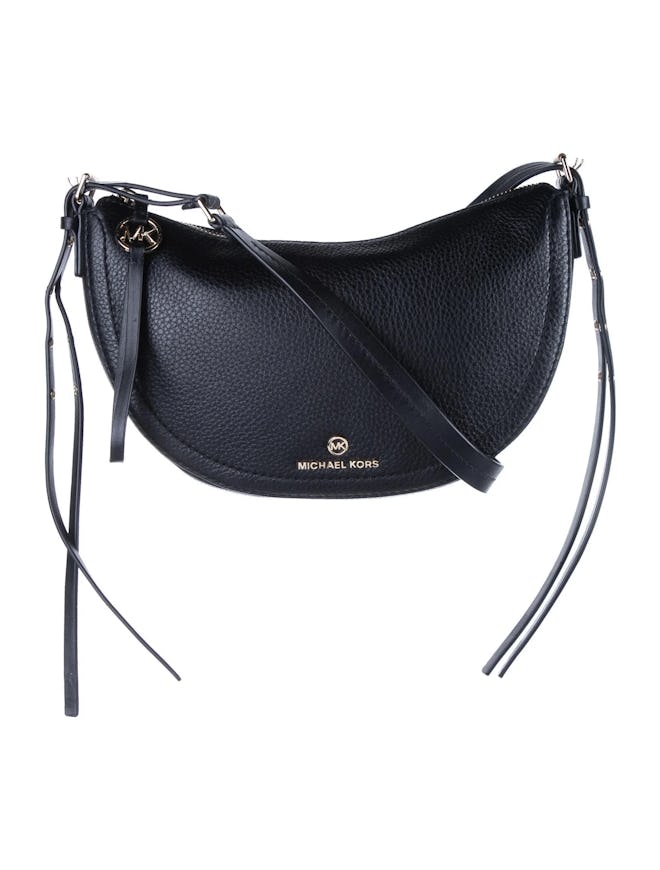 Michael Kors Pebbled Leather Crescent Crossbody Bag