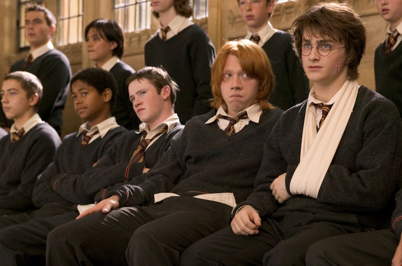 Harry Potter (Daniel Radcliffe) and Ron Weasley (Rupert Grint) in 'The Goblet of Fire.'