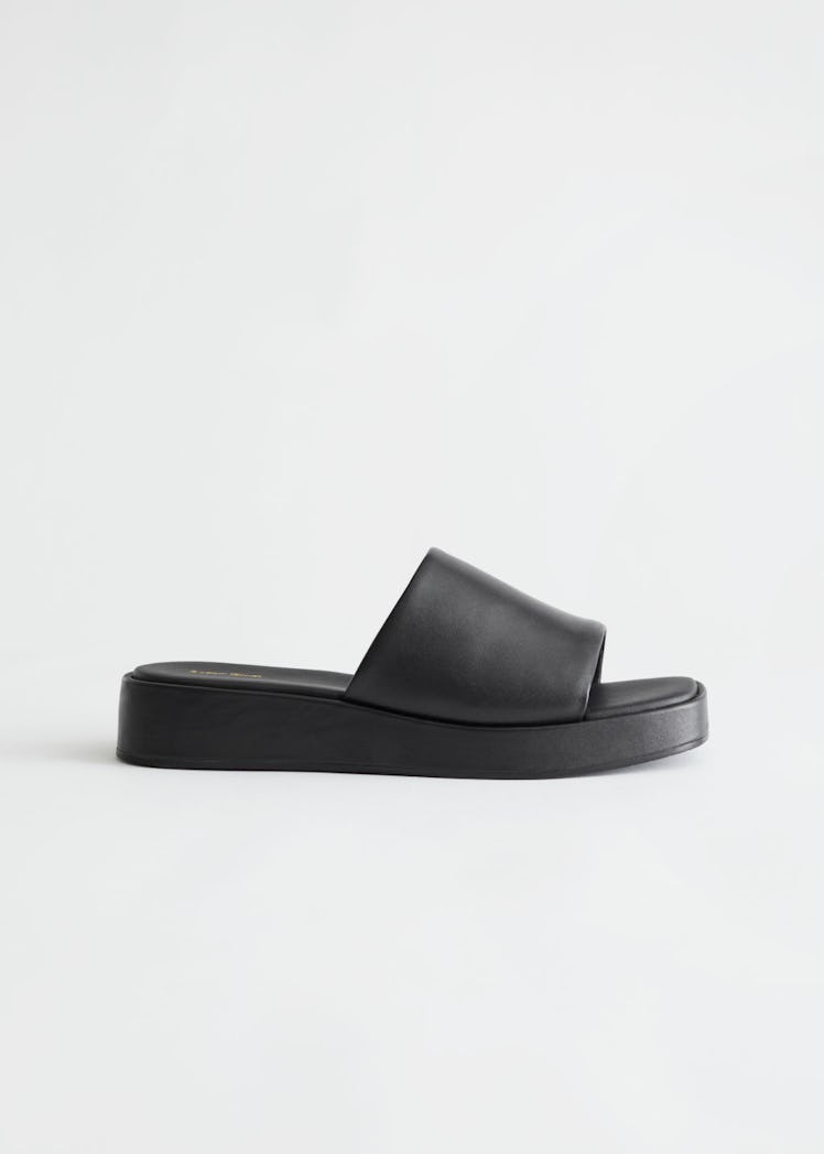 & Other Stories Leather Platform Sandals