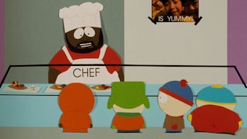 Cartman in less familiar Kewpie doll mode. 
