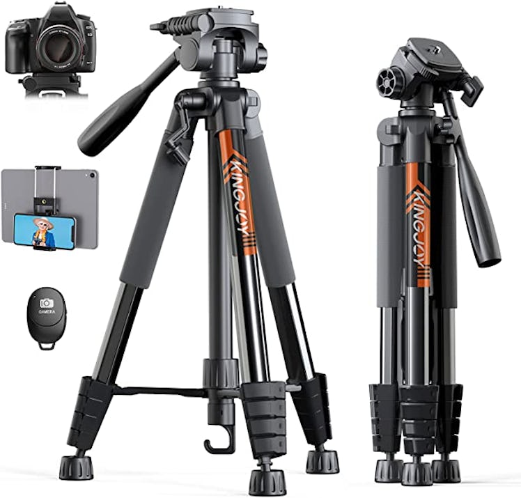 Kingjoy 75" Camera Tripod for Canon Nikon Lightweight Aluminum DSLR Camera