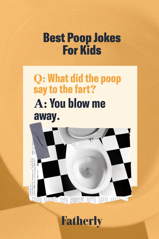 5bf61276 55b7 4743 99ce 84a4bf7c072c poopjokes kids001 joke card with pooping dog picture, with text "what did the poop say to the fart," "you blow me away...