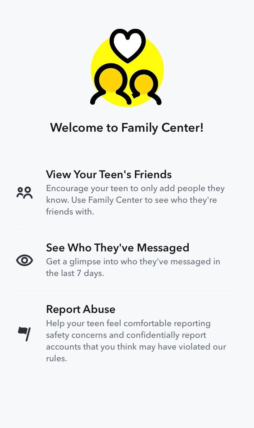 Snapchat Introduces New Parental Controls Called "Family Center"