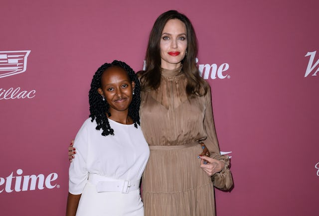 Zahara Jolie-Pitt and Angelina Jolie attend Variety's Power Of Women in 2021. Jolie dropped her daug...