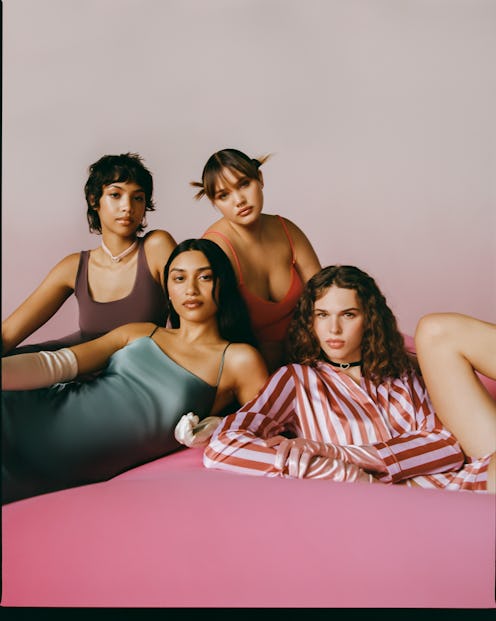Four models pose in Parade's sleepwear collection