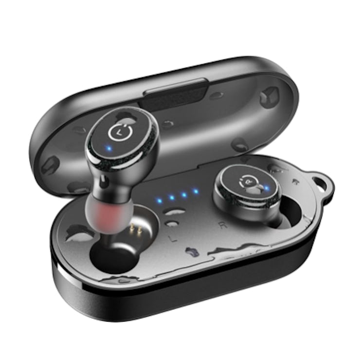 The Tozo wireless earbuds are the best budget running headphones for small ears.