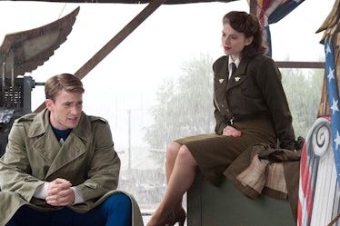 Chris Evans and Hayley Atwell in 'Captain America: The First Avenger'