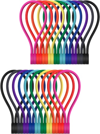 SMART&COOL Reusable Silicone Magnetic Cable Ties (20-Pack)