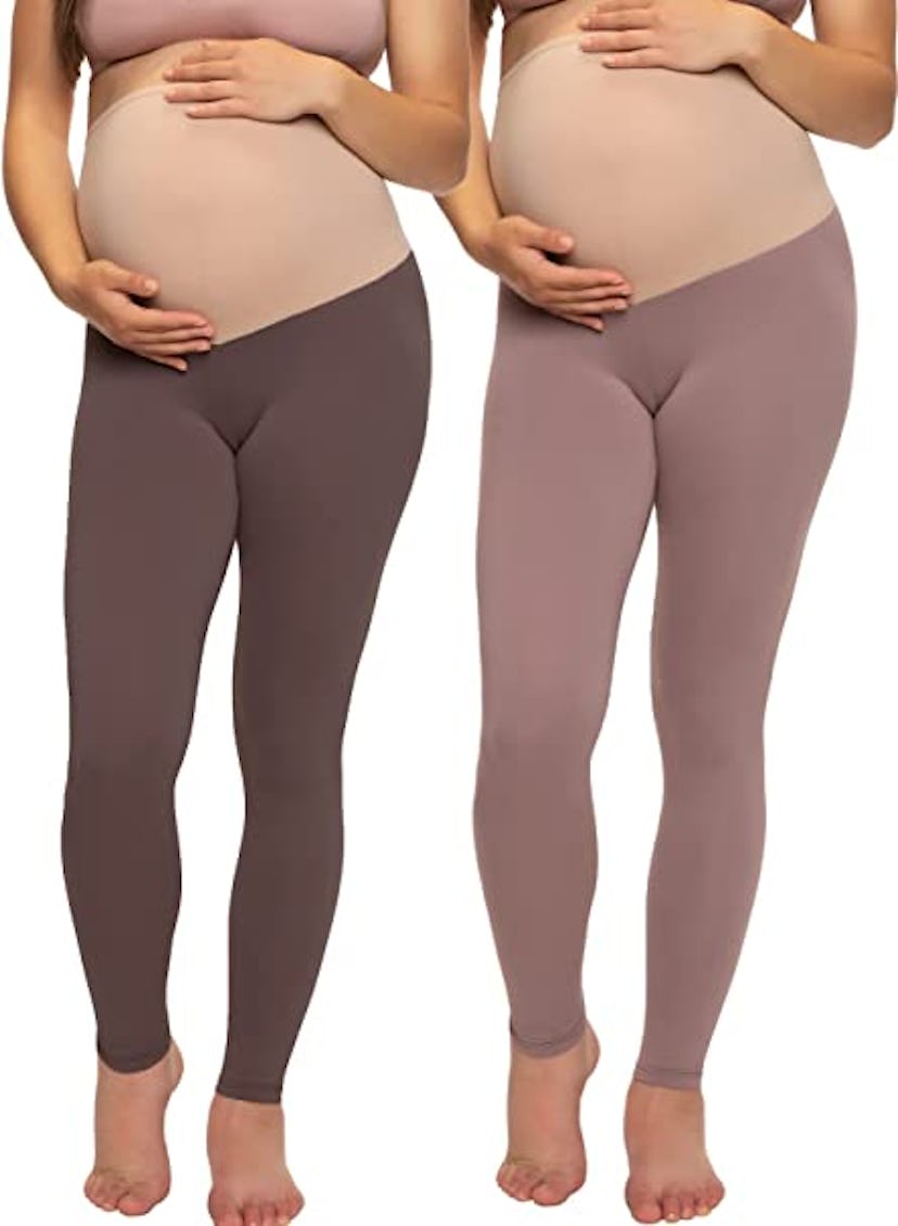 Felina Velvety Soft Maternity Leggings (2-Pack)